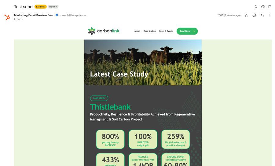 Carbonlink - Hubspot email template