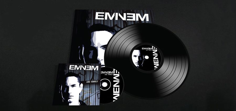 Eminem CD and vinyl cover