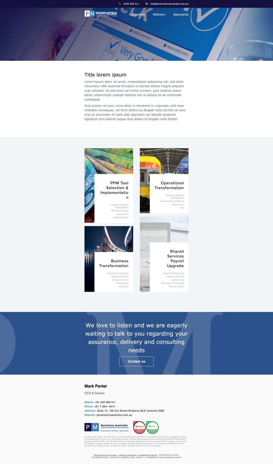 email template 1