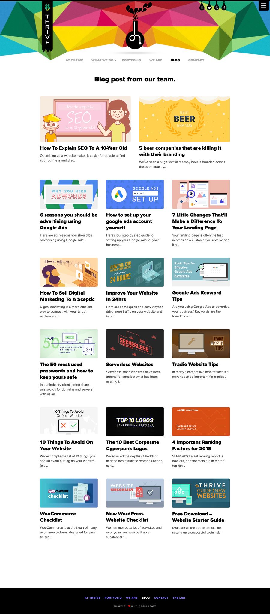 Thrive Digital blog