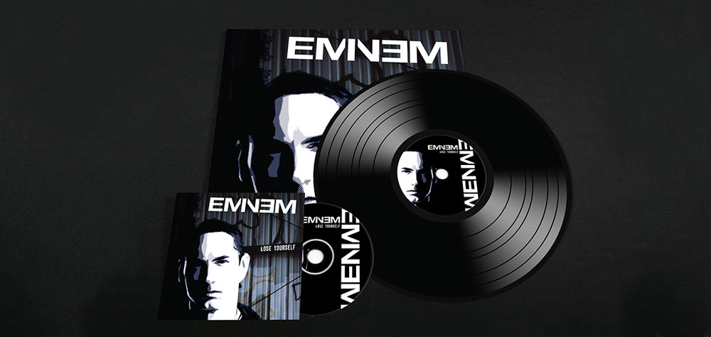 Eminem CD and vinyl cover