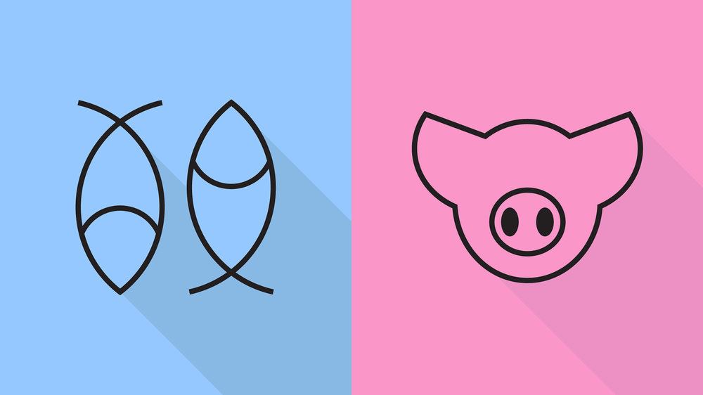 Recipe Icons - Fish and Pig